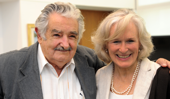 Presidente José Mujica recibió a la actriz Glenn Close Presidente José Mujica recibió a la actriz Glenn Close
