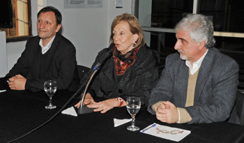 María Julia Muñoz en presentación de proyecto María Julia Muñoz en presentación de proyecto