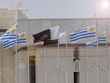 Banderas de ambos países Banderas de ambos países