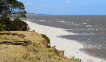 Playa de la costa uruguaya