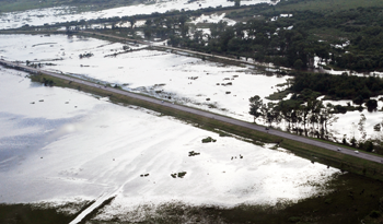 Foto de archivo de inundaciones de la ciudad de Durazno Foto de archivo de inundaciones de la ciudad de Durazno