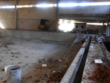 Obras en la piscina que tendrá rampa de acceso universal en plaza de deporte de Paso Molino Obras en la piscina que tendrá rampa de acceso universal en plaza de deporte de Paso Molino
