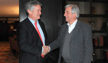 Tabaré Vázquez recibe a Joel Rousseau