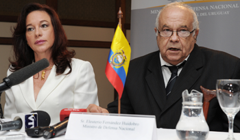 Reunión de ministros de defensa de Uruguay y Ecuador Reunión de ministros de defensa de Uruguay y Ecuador
