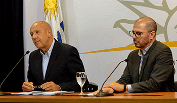 Secretario de Presidencia, Miguel Ángel Toma, y Prosecretario, Juan Andrés Roballo