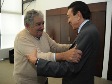 Mujica con el ministro de Brasil Mujica con el ministro de Brasil