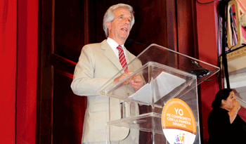 Presidente Vázquez marcó desafíos en políticas de primera infancia durante Simposio Internacional en sede del Mercosur.