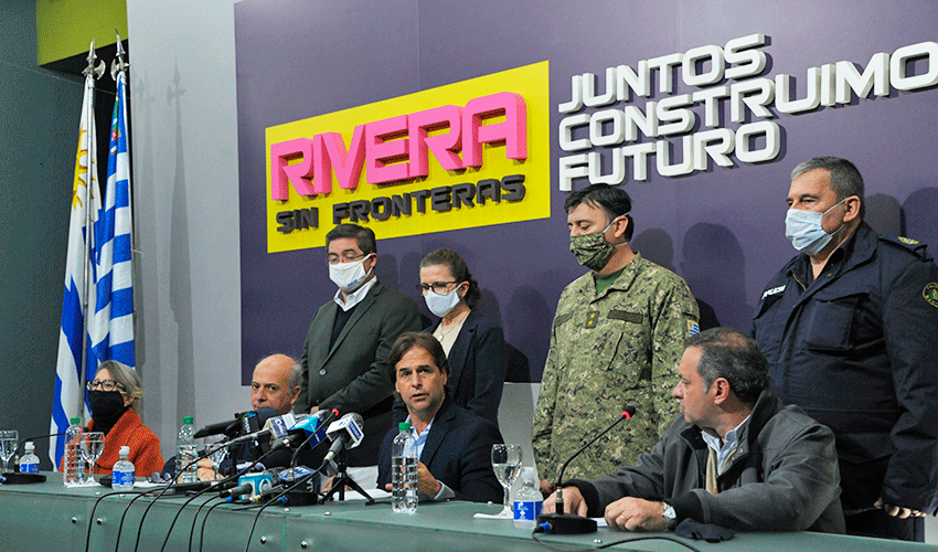 Presidente Lacalle Pou y autoridades de Gobierno en Rivera