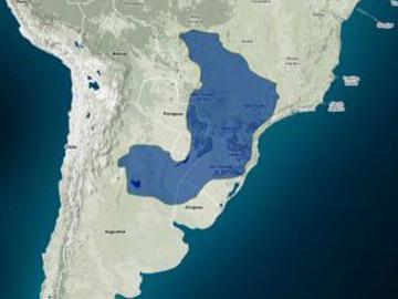 Mapa de Sudamérica muestra ubicación del Acuífero Guaraní Mapa de Sudamérica muestra ubicación del Acuífero Guaraní