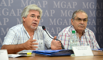 Ministro Tabaré Aguerre y el subsecretario Enzo Benech