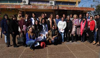 Autoridades nacionales con alumnos de Magisterio en Bella Unión Autoridades nacionales con alumnos de Magisterio en Bella Unión