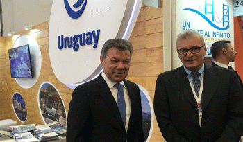 Presidente de Colombia, Juan Manuel Santos y director nacional de Turismo, Carlos Fagetti Presidente de Colombia, Juan Manuel Santos y director nacional de Turismo, Carlos Fagetti