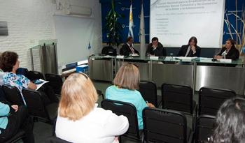 Autoridades en taller sobre prevención de explotación sexual del Ministerio de Turismo y Deporte