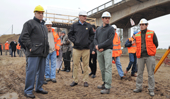Ministro Víctor Rossi de recorrida por obras en rutas Ministro Víctor Rossi de recorrida por obras en rutas