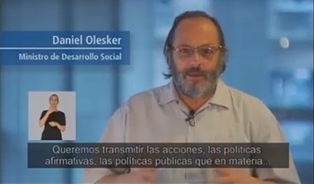 Ministro de Desarrollo Social Daniel Olesker Ministro de Desarrollo Social Daniel Olesker