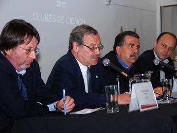 Ricardo Ehrlich, José Seoane, Eduardo Manta y Gerardo Agresta, durante el evento Ricardo Ehrlich, José Seoane, Eduardo Manta y Gerardo Agresta, durante el evento