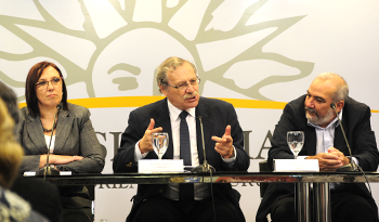 Ministros Susana Muñiz, Ricardo Ehrlich y presidente del CODICEN, Wilson Netto Ministros Susana Muñiz, Ricardo Ehrlich y presidente del CODICEN, Wilson Netto