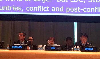 Álvaro García habla en la ONU Álvaro García habla en la ONU