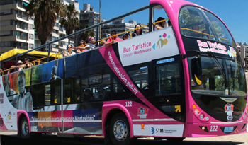 Bus turístico de la ciudad de Montevideo