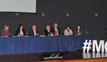 Autoridades de la educación en presentación del Marco Curricular de Referencia Nacional