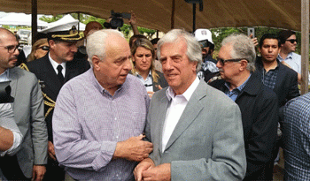 Víctor Rossi y Tabaré Vázquez en inauguración de ruta 30 Víctor Rossi y Tabaré Vázquez en inauguración de ruta 30