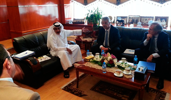 Los ministros Enrique Pintado y Luis Almagro departen con autoridades de Qatar Los ministros Enrique Pintado y Luis Almagro departen con autoridades de Qatar