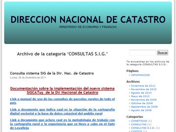 Dirección Nacional de Catastro, página web Dirección Nacional de Catastro, página web
