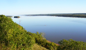 Imagen panorámica del río Uruguay