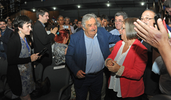 El presidente José Mujica llega al seminario