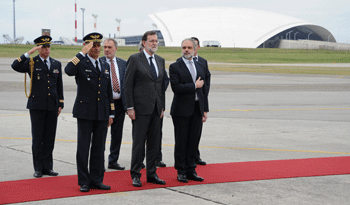 Mariano Rajoy arriba a Uruguay Mariano Rajoy arriba a Uruguay