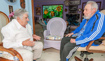 Encuentro entre José Mujica y Fidel Castro Encuentro entre José Mujica y Fidel Castro