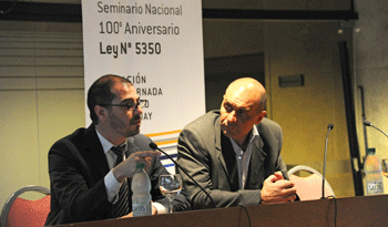 Prosecretario de la Presidencia, Juan Andrés Roballo, junto al inspector general del Trabajo, Gerardo Rey Prosecretario de la Presidencia, Juan Andrés Roballo, junto al inspector general del Trabajo, Gerardo Rey
