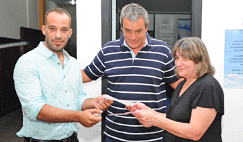 Pablo González, Jaime Saavedra y Graciela Barrera de Novo Pablo González, Jaime Saavedra y Graciela Barrera de Novo