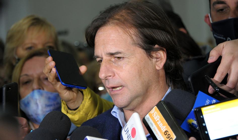 Lacalle Pou en nota de prensa Lacalle Pou en nota de prensa