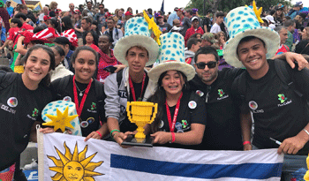 Estudiantes de Tacuarembó que ganaron primer premio en certamen de robótica