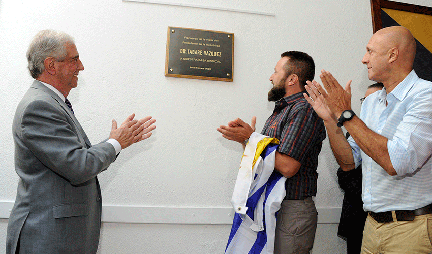 Tabaré Vázquez en homenaje de Asociación Española Tabaré Vázquez en homenaje de Asociación Española