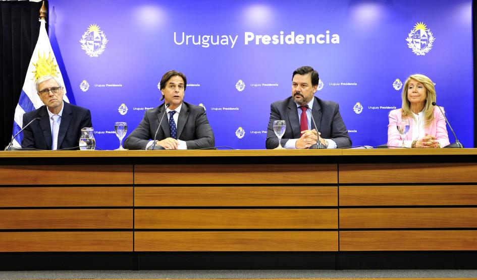 Montero, Lacalle Pou, Peña y Montaner