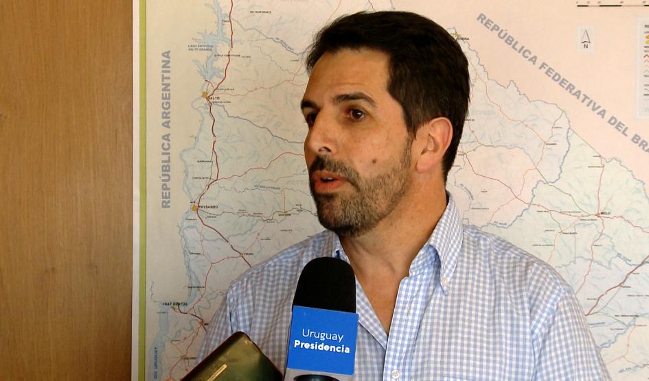 Coordinador de Transporte Metropolitano del Ministerio de Transporte y Obras Públicas (MTOP), Joselo Hernández, en entrevista con Comunicación Presidencial