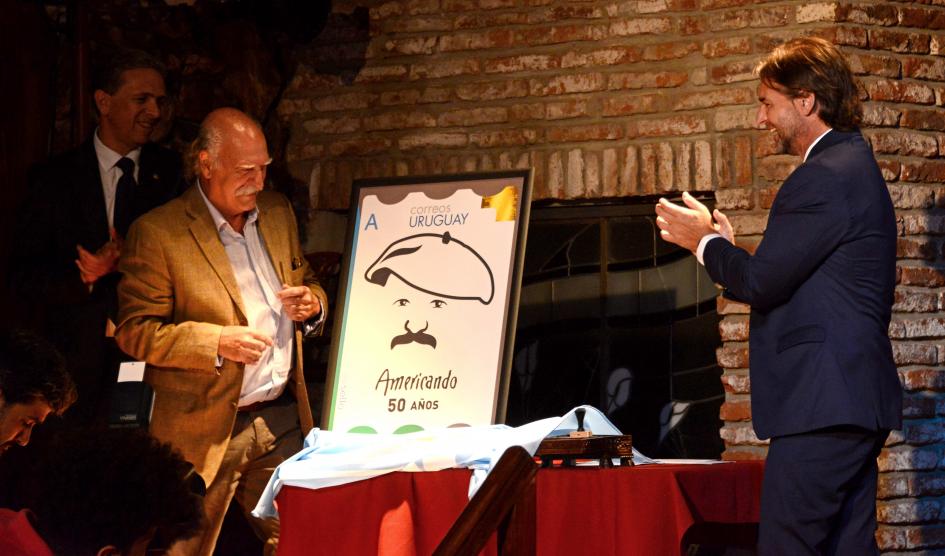Lacalle Pou en celebración
