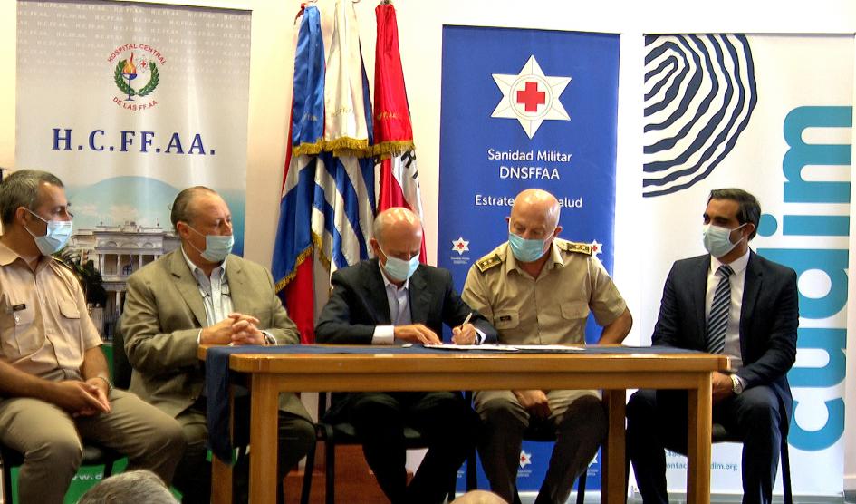 Firma de convenio entre CUDIM y Sanidad Militar
