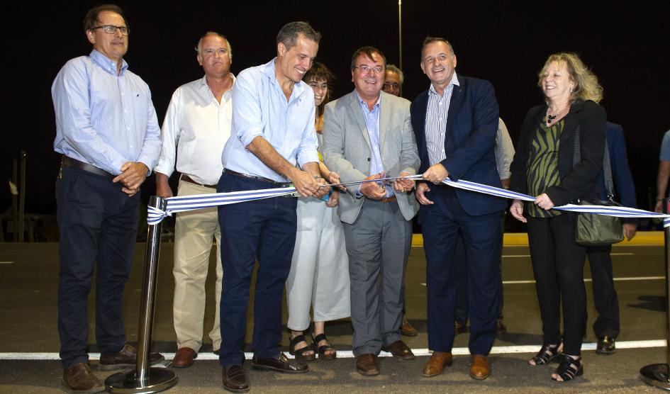 Delgado en inauguración en el empalme de la ruta 12