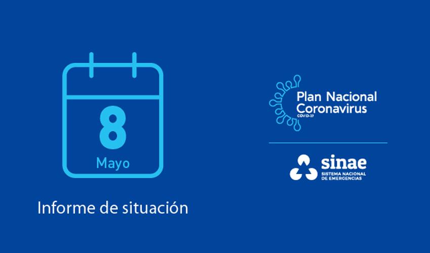 calendario indica 8 de mayo