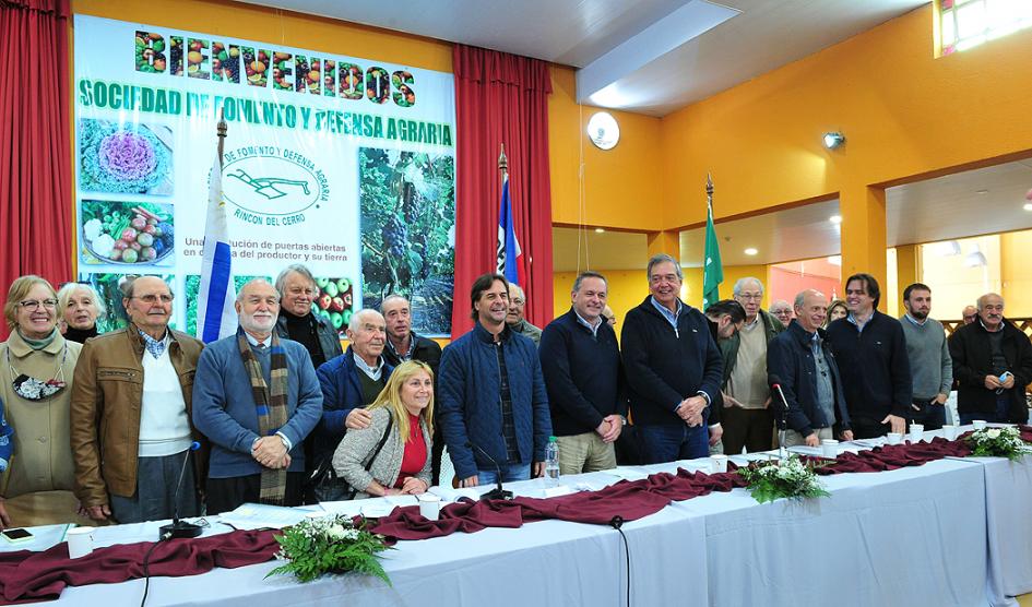 Lacalle Pou, ministros y autoridades de Defensa Agraria