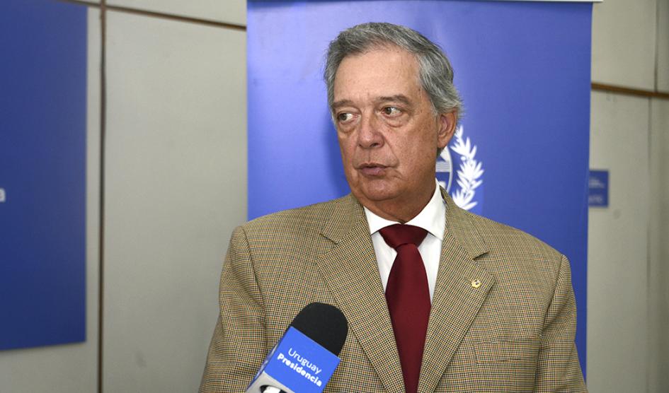 Ministro de Ganadería, Agricultura y Pesca, Fernando Mattos, en entrevista con Comunicación Presidencial