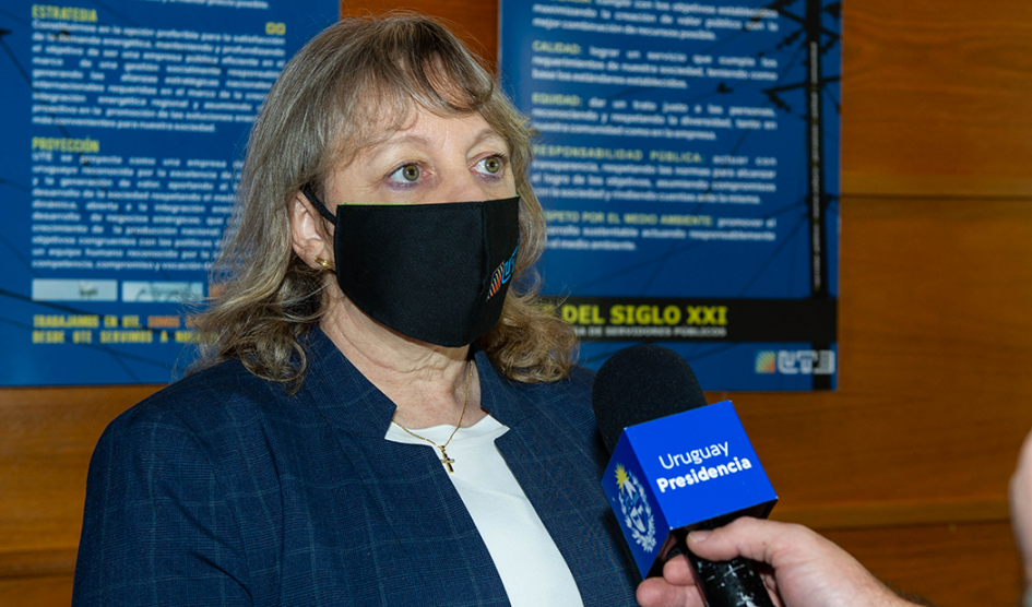 Presidenta de UTE, Silvia Emaldi Presidenta de UTE, Silvia Emaldi