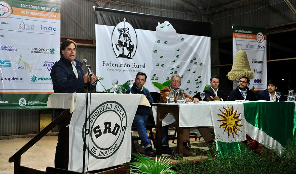 Lacalle Pou en Durazno