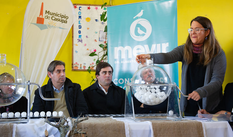 Sorteo 47 viviendas de Mevir