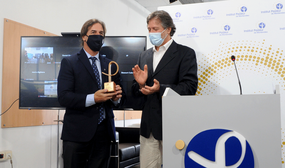 Lacalle Pou en el 15° aniversario del Institut Pasteur