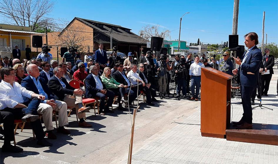 Lacalle en Fray Bentos