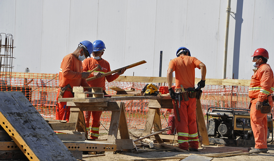 Trabajadores en altura